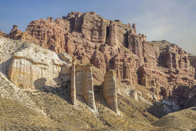 Red rocks of danxia landform, gansu province, china.