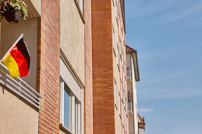 Low angle view of building against sky