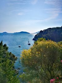 Scenic view of sea against sky