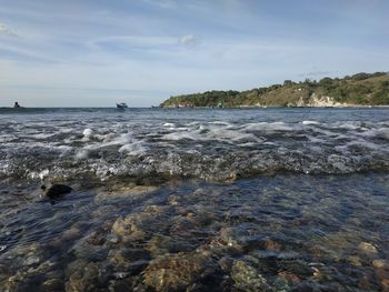 Scenic view of sea against sky