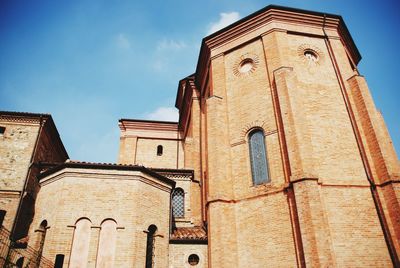 Low angle view of bell tower