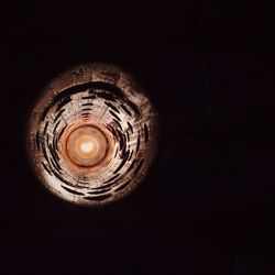 View of illuminated lights at night