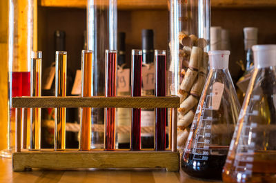 Close-up of food in glass container