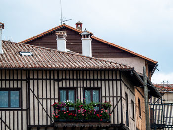 Low angle view of building against sky