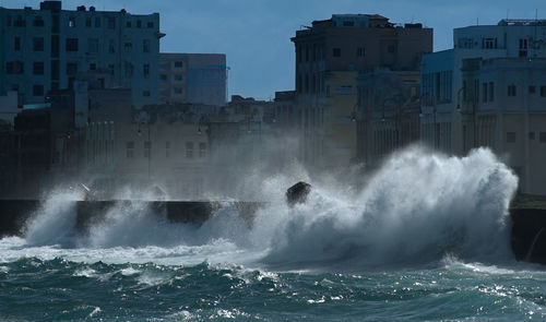 Panoramic view of sea against sky