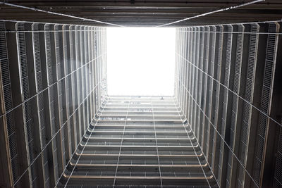 Low angle view of modern building against sky