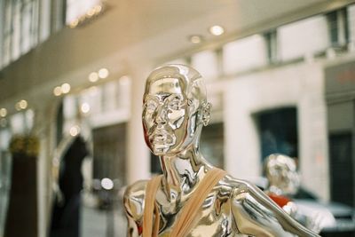 Close-up of sculpture