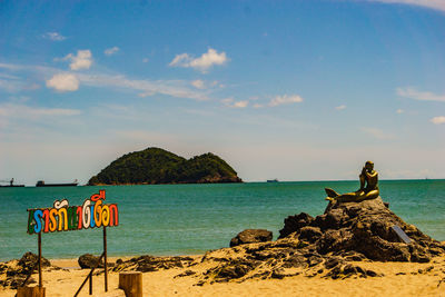 Scenic view of sea against sky