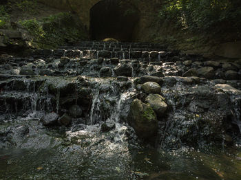 River flowing through rocks