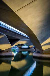 Bridge over river against sky