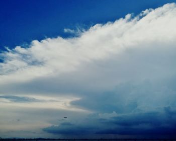 Low angle view of cloudy sky