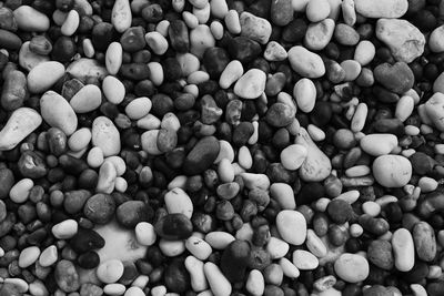 Full frame shot of pebbles