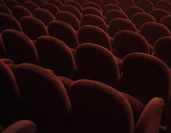 Full frame shot of empty chairs