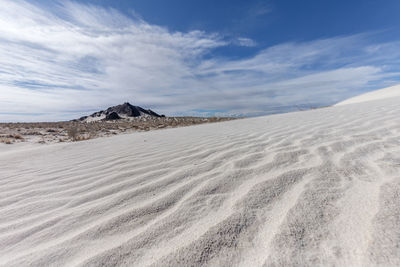 Scenic view of desert against sky