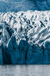 Scenic view of snow covered mountain