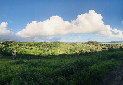 Panoramic view of landscape against sky