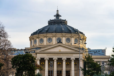 Low angle view of building against sky