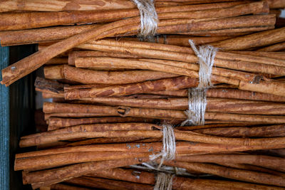 Full frame shot of firewood