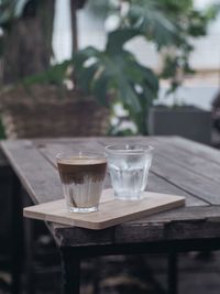 Close-up of drink on table