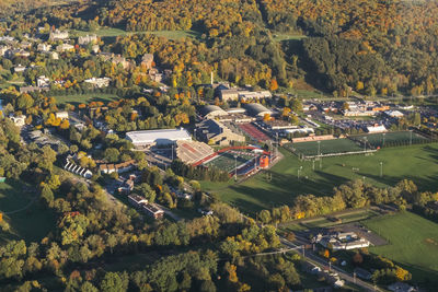 High angle view of colgate university 