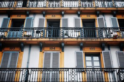 Low angle view of residential building