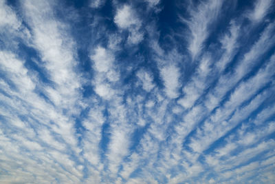 Low angle view of clouds in sky