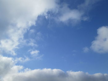 Low angle view of blue sky