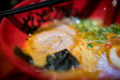 Close-up of serving food