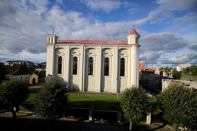 View of monument in city