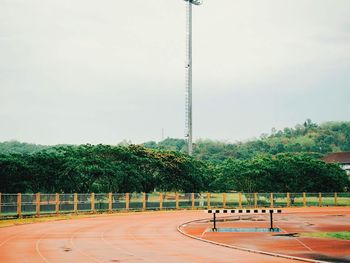 View of basketball hoop against sky