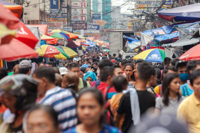 Crowd in city