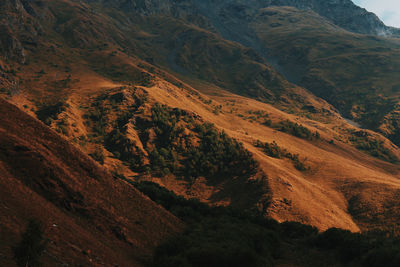 High angle view of valley