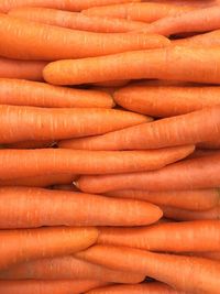 Full frame shot of carrots