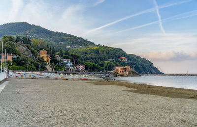 Scenery around levanto, a small town at a coastal area in the province of la spezia in liguria