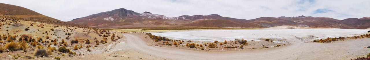 Panoramic view of road passing through landscape