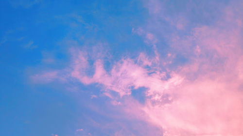 Low angle view of clouds in sky