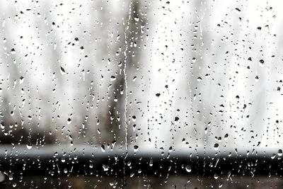 Raindrops on glass window