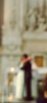 Defocused image of man