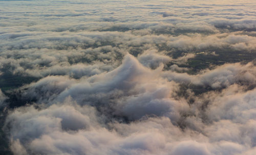 Aerial view of cloudscape