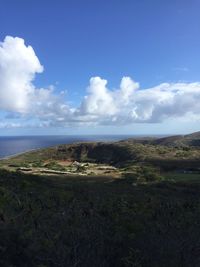 Scenic view of sea against sky