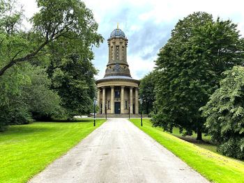 View of the, victorian church in the village of saltaire, bradford, uk