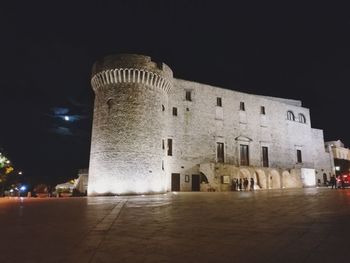 View of historical building at night