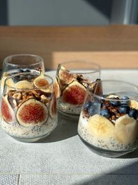 Close-up of dessert on table