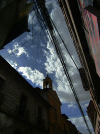 Low angle view of buildings against sky