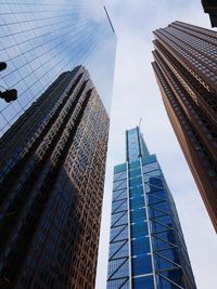 Low angle view of skyscrapers