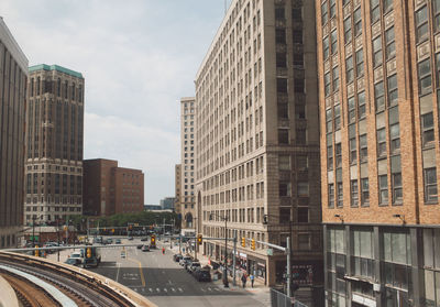 View of city street