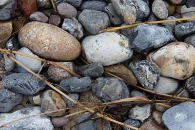 Full frame shot of pebbles