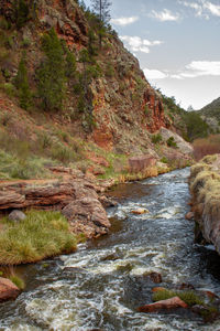 Scenic view of river against sky