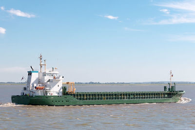 Chemicals ship on the sea