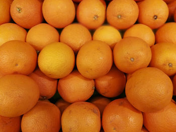 Full frame shot of oranges